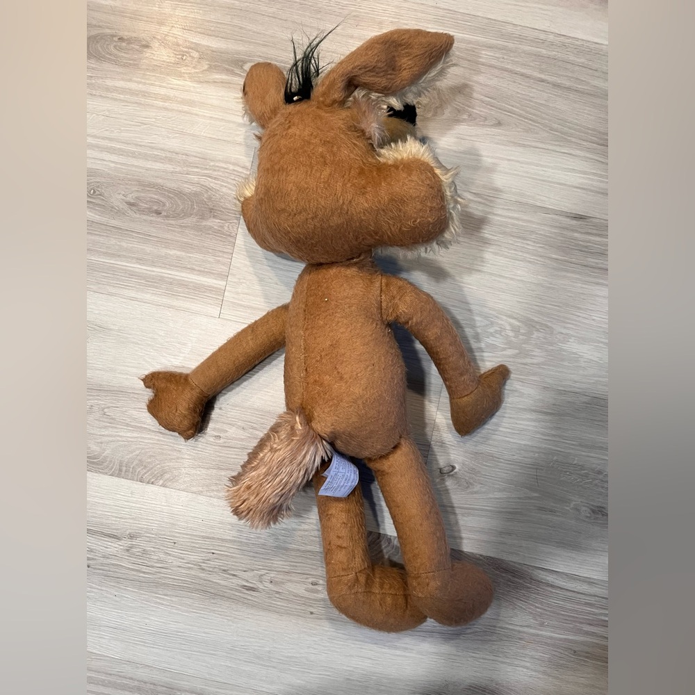 1971 vintage warner bros Brown Plush Coyote Toy - Picture 4 of 5